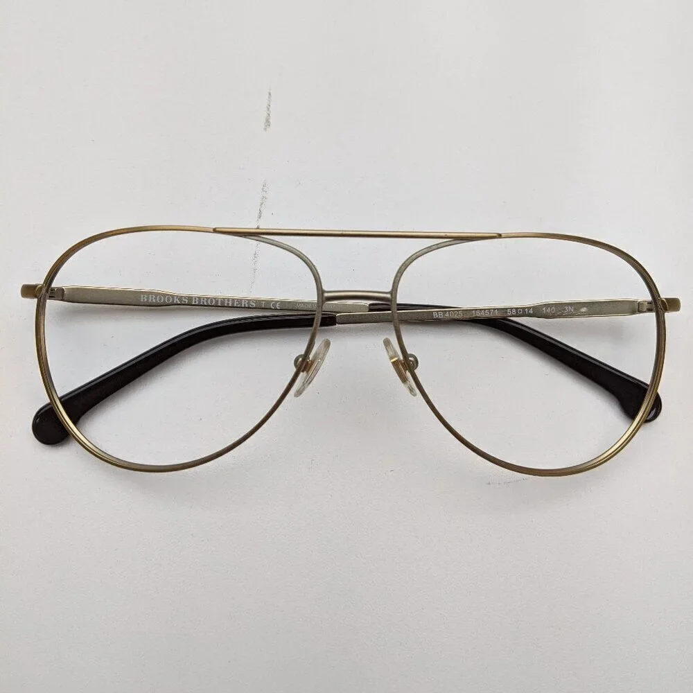🕶️Frame only! Brooks Brothers BB4025 164571 Aviator Sunglasses 58/14-140/JLE539​